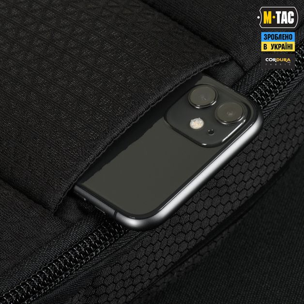 M-Tac сумка Sphaera Hex Hardsling Bag Large с липучкой Elite Black