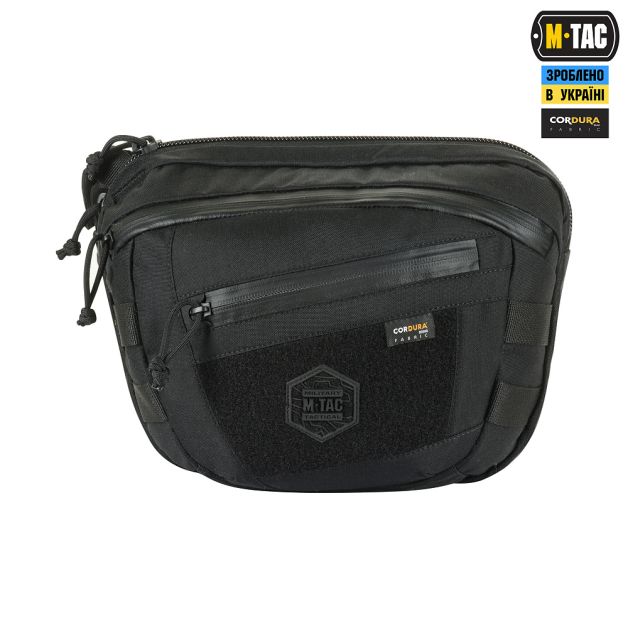 M-Tac сумка Sphaera Hardsling Bag Large с липучкой Elite Black