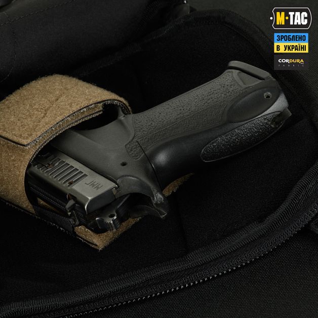 M-Tac сумка Sphaera Hardsling Bag Large с липучкой Elite Black