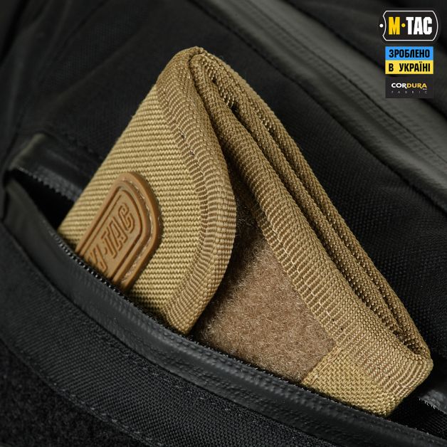 M-Tac сумка Sphaera Hardsling Bag Large с липучкой Elite Black
