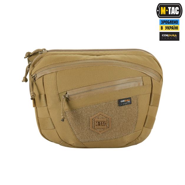 M-Tac сумка Sphaera Hardsling Bag Large с липучкой Elite Coyote