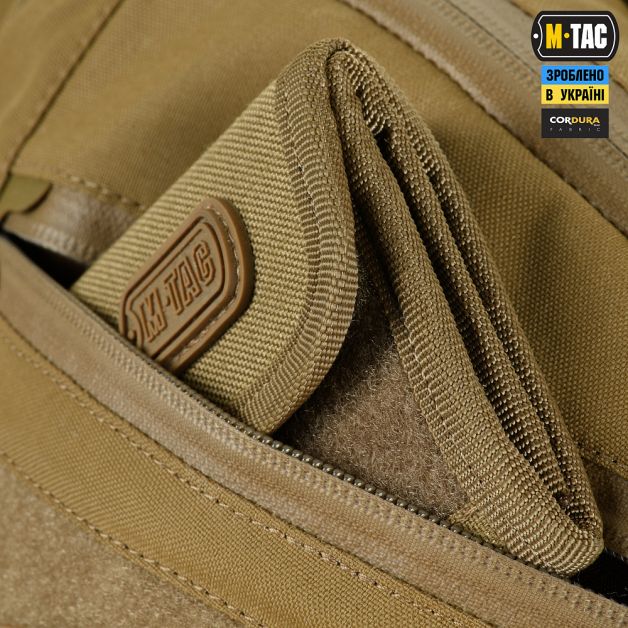 M-Tac сумка Sphaera Hardsling Bag Large с липучкой Elite Coyote