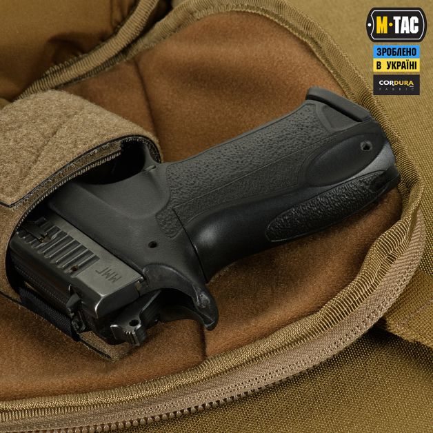 M-Tac сумка Sphaera Hardsling Bag Large с липучкой Elite Coyote