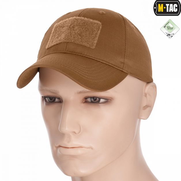 M-Tac бейсболка с липучкой Flex рип-стоп Coyote Brown