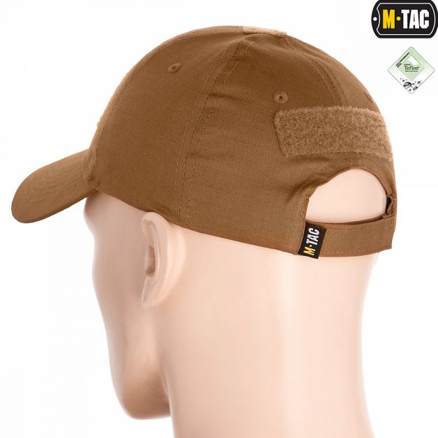 M-Tac бейсболка с липучкой Flex рип-стоп Coyote Brown