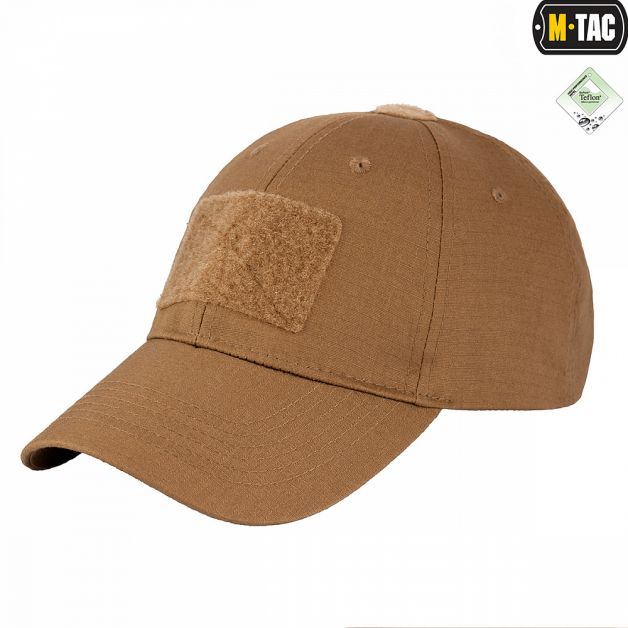 M-Tac бейсболка с липучкой Flex рип-стоп Coyote Brown