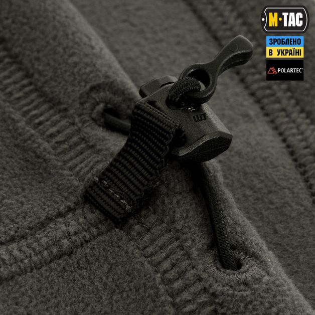 M-Tac шарф-труба анатомический с затяжкой Polartec Dark Grey