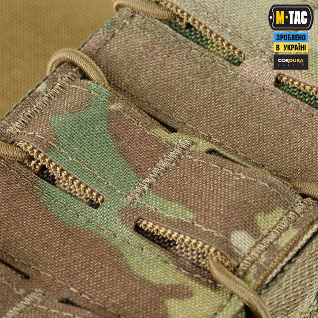 M-Tac подсумок для АК открытый двойной Gen.3 Laser Cut Multicam