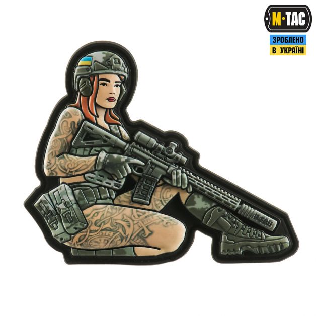 M-Tac нашивка Tactical girl №2 Skandinavik PVC MM14