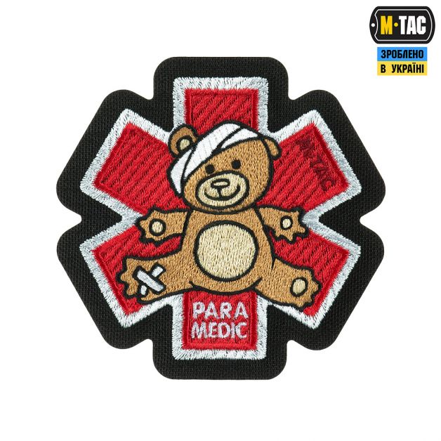M-Tac нашивка Paramedic Медвідь (вышивка) Bronze/Black