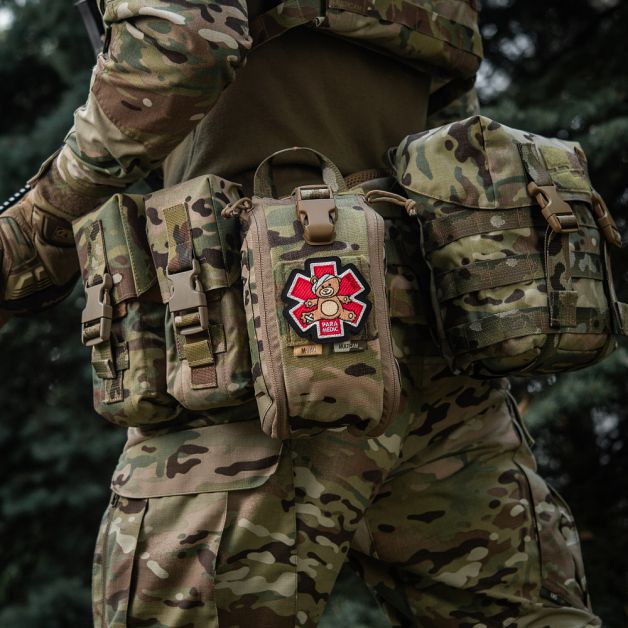 M-Tac нашивка Paramedic Медвідь (вышивка) Bronze/Black