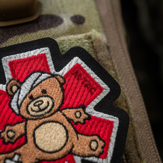 M-Tac нашивка Paramedic Медвідь (вышивка) Bronze/Black
