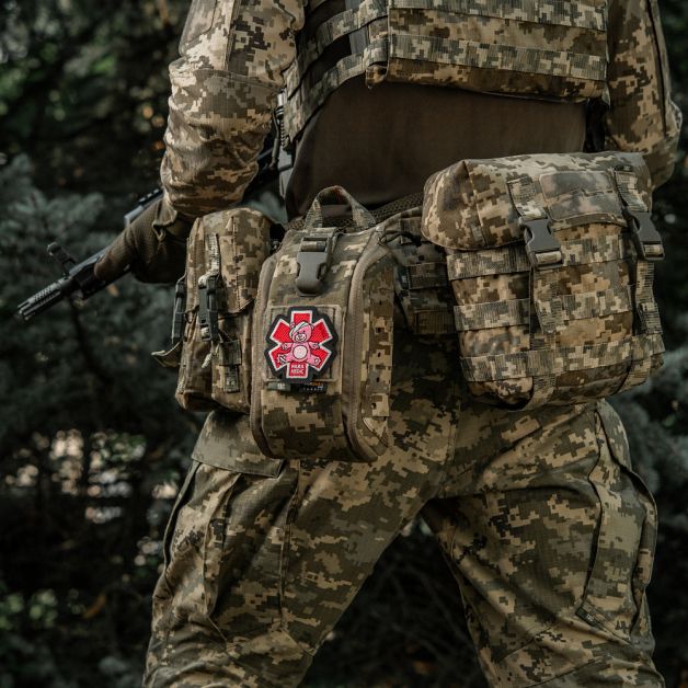 M-Tac нашивка Paramedic Медвідь (вышивка) Pink/Black