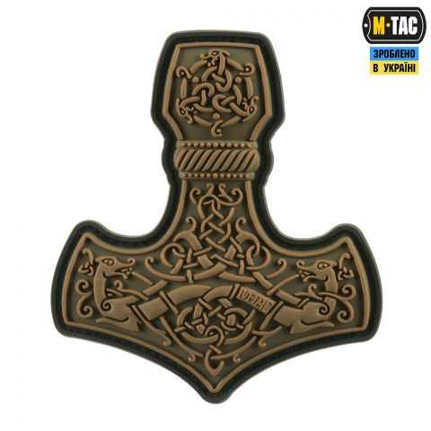 M-Tac нашивка Mjölnir Large PVC Coyote