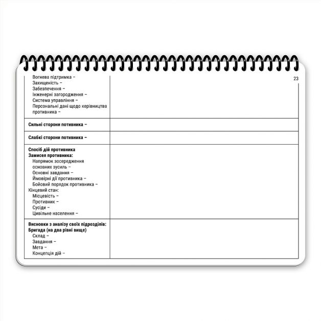 Ecopybook Tactical Блокнот командира взводу