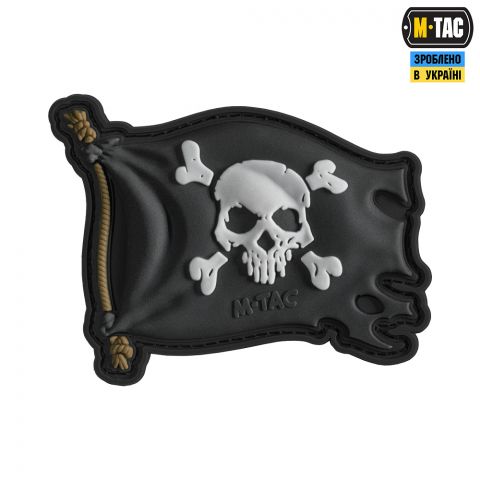M-Tac нашивка Веселий Роджер PVC Black