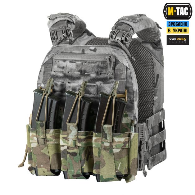 M-Tac передня панель для плитоноски Cuirass QRS на три магазина Multicam