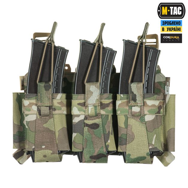 M-Tac передня панель для плитоноски Cuirass QRS на три магазина Multicam