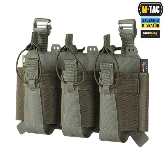 M-Tac передняя панель для плитоноски Cuirass QRS на три магазина Ranger Green
