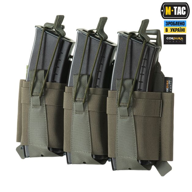 M-Tac передняя панель для плитоноски Cuirass QRS на три магазина Ranger Green