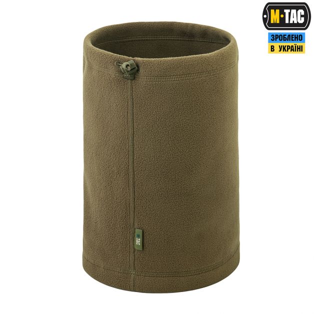 M-Tac шарф-труба Elite короткий с затяжкой флис (320г/м2) Dark Olive