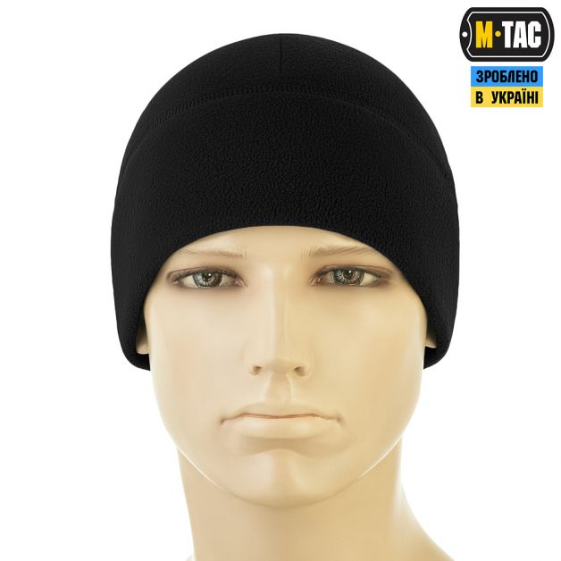 M-Tac шапка Watch Cap Elite флис (320г/м2) with Slimtex Black