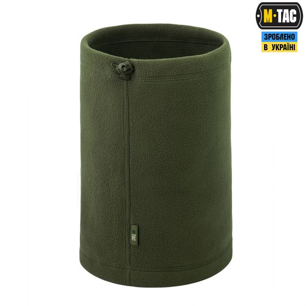 M-Tac шарф-труба Elite короткий с затяжкой флис (320г/м2) Army Olive