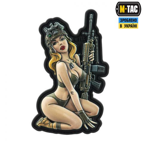 M-Tac нашивка Tactical girl №5 PVC Olive