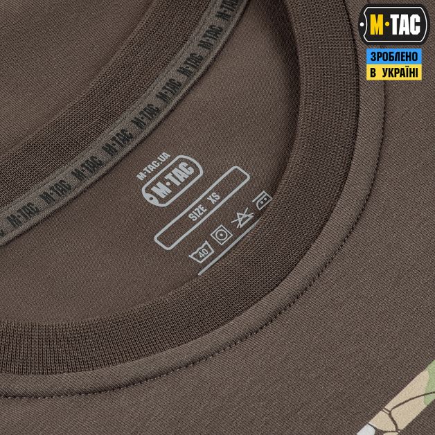 M-Tac футболка Logo длинный рукав Dark Olive