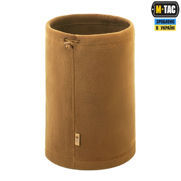 M-Tac шарф-труба Elite короткий с затяжкой флис (320г/м2) Coyote Brown
