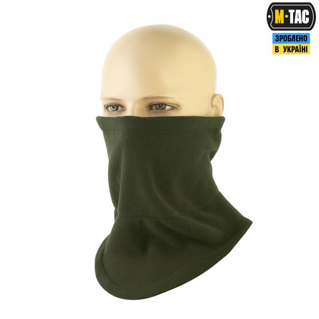M-Tac шарф-труба анатомический с затяжкой Elite флис (320г/м2) Army Olive