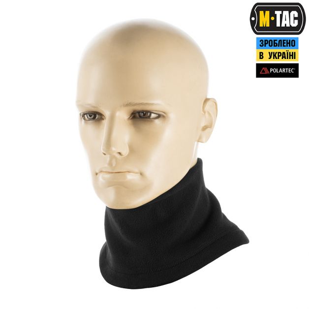 M-Tac шарф-труба Elite короткий с затяжкой флис (320г/м2) Black