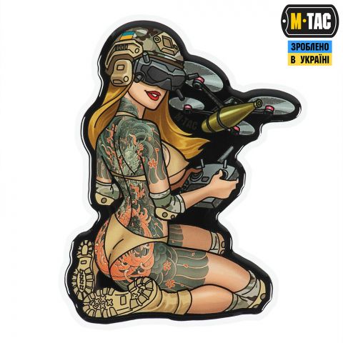 M-Tac наклейка об'ємна Tactical girl №6 Якудза 
