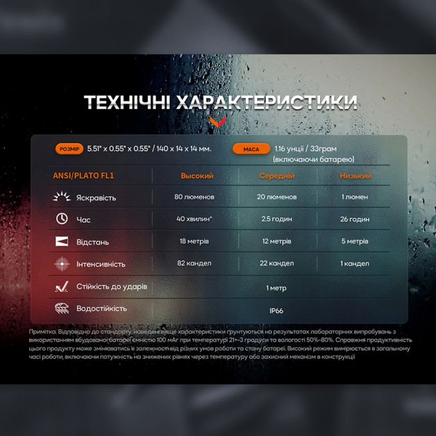 Fenix тактическая ручка Т6 с фонариком черная