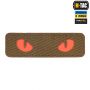 M-Tac нашивка Cat Eyes Laser Cut Coyote/Red/GID