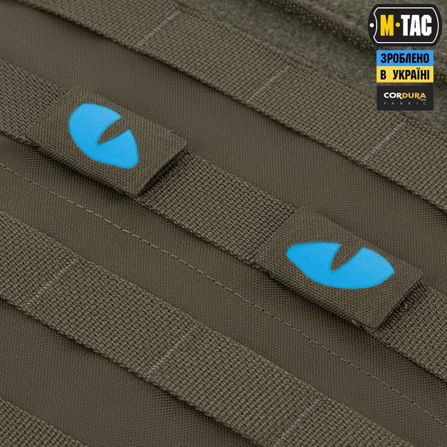 M-Tac нашивка Tiger Eyes Laser Cut (пара) Ranger Green/Blue/GID