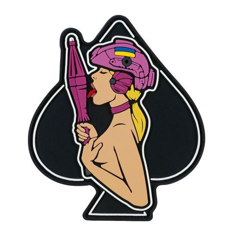 Brand Element нашивка (PVC) Пика-девушка Yellow/Pink