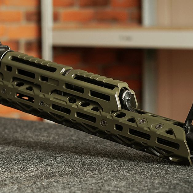 Крук цевье для АК длинное с креплением M-Lok и длинным верхним мостом Black
