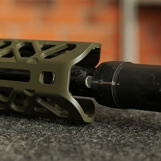 Крук цевье для АК длинное с креплением M-Lok и длинным верхним мостом Black