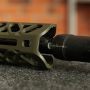 Крук цевье для АК длинное с креплением M-Lok и длинным верхним мостом Black