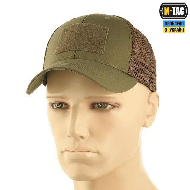 M-Tac бейсболка тактическая с сеткой Elite Flex Dark Olive