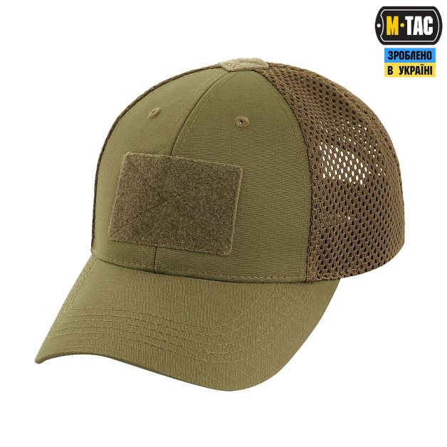 M-Tac бейсболка тактическая с сеткой Elite Flex Dark Olive