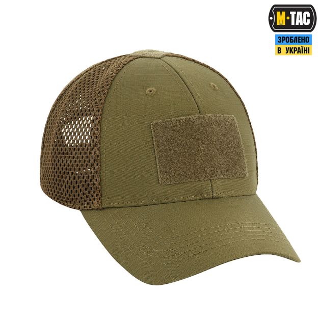 M-Tac бейсболка тактическая с сеткой Elite Flex Dark Olive