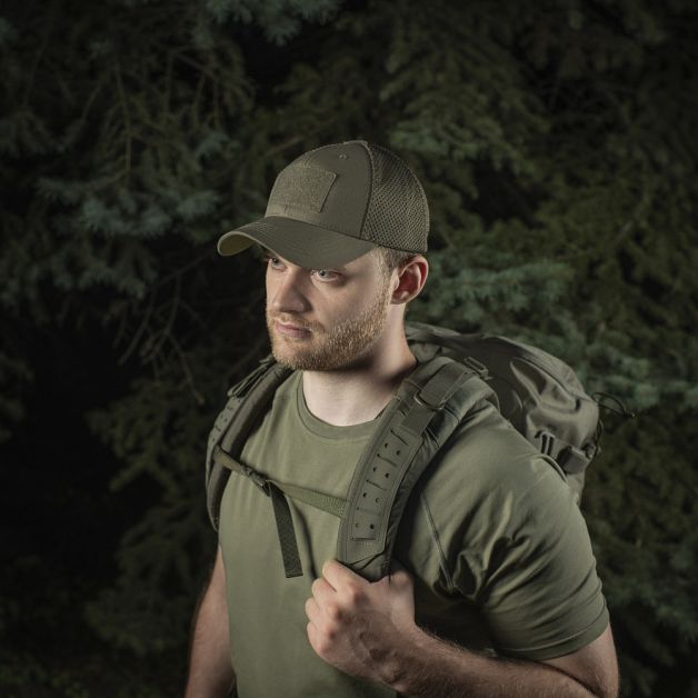 M-Tac бейсболка тактическая с сеткой Elite Flex Dark Olive