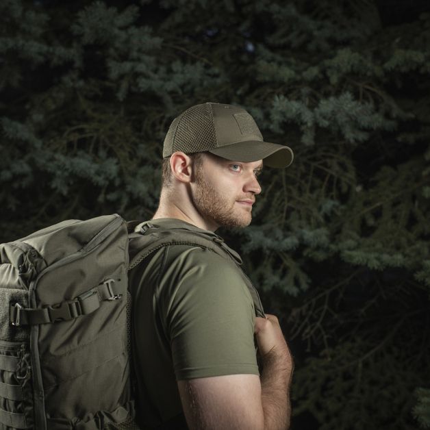 M-Tac бейсболка тактическая с сеткой Elite Flex Dark Olive