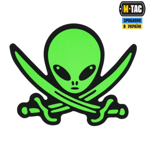 M-Tac нашивка НЛО оператор GID Black/Green