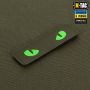 M-Tac нашивка Cat Eyes Laser Cut Ranger Green/Green/GID