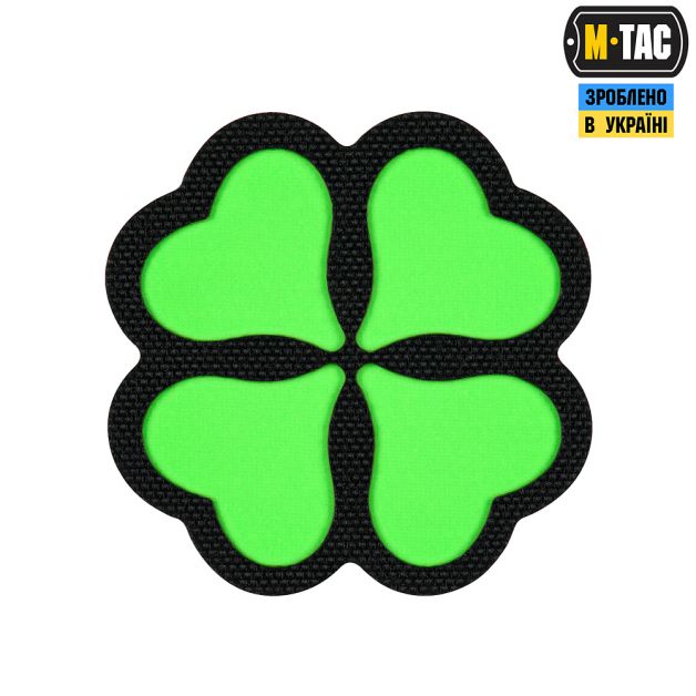 M-Tac нашивка Клевер GID Black/Green