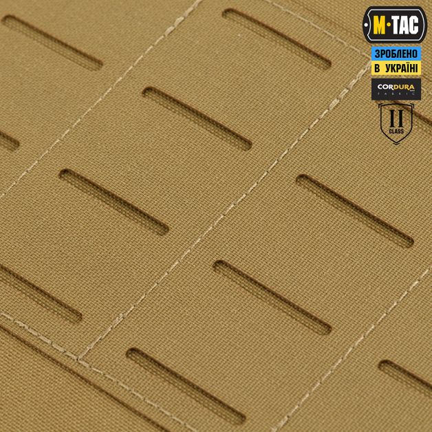 M-Tac фартук противоосколочный с баллистическим пакетом 2 класс Laser Cut XL Coyote