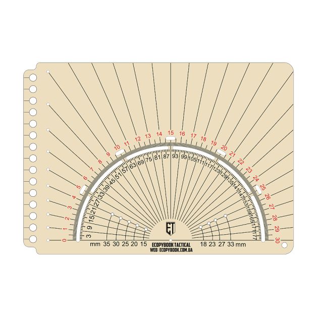 Ecopybook Tactical линейка Protractor UA